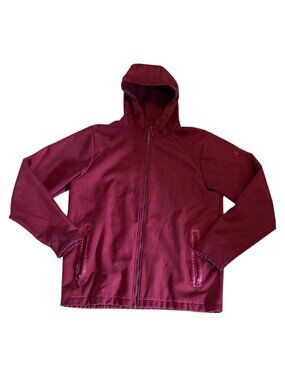 Under Armour Storm Jacket Womens Size Lg Burgundy Full Zip Hooded